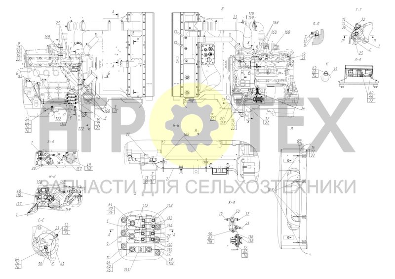 Коммуникации электрические моторной установки (КСУ-2.10.05.020) (№130 на схеме)
